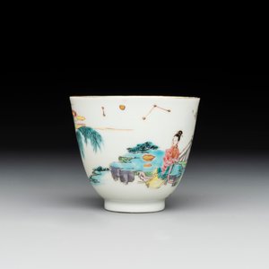 A fine Chinese famille rose 'Xi Xiang Ji' cup, Yongzheng — 照片 3