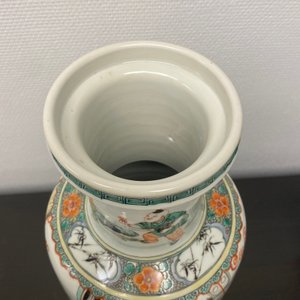 A fine Chinese famille verte rouleau vase, Kangxi — photo 18