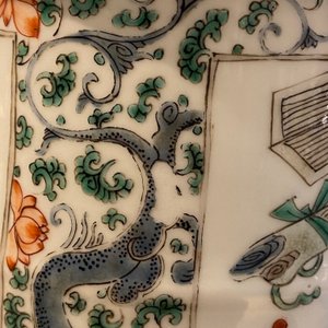 A fine Chinese famille verte rouleau vase, Kangxi — 照片 20