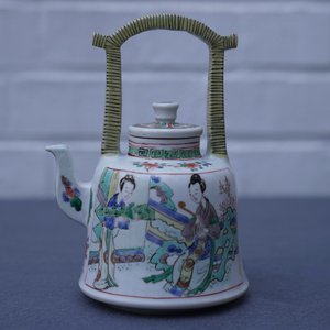 A fine Chinese famille verte teapot and cover, Kangxi — 照片 18
