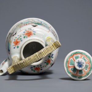 A fine Chinese famille verte teapot and cover, Kangxi — 照片 6