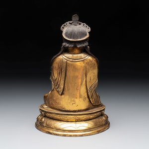 A fine Chinese gilt-bronze Bodhisattva, 18/19th C. — foto 3