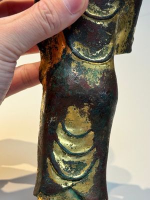 A fine Chinese gilt-bronze standing Buddha, Dali Kingdom, Yunnan, 11/12th C. — photo 14
