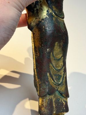A fine Chinese gilt-bronze standing Buddha, Dali Kingdom, Yunnan, 11/12th C. — photo 15
