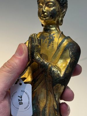 A fine Chinese gilt-bronze standing Buddha, Dali Kingdom, Yunnan, 11/12th C. — photo 9