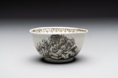 A fine Chinese grisaille 'Adoration of the Shepherds' cup, Qianlong, ca. 1745