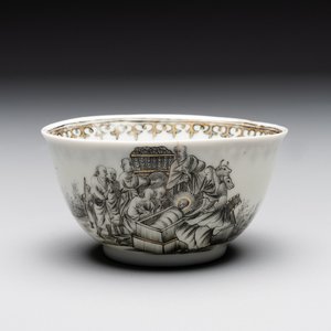 A fine Chinese grisaille 'Adoration of the Shepherds' cup, Qianlong, ca. 1745 — foto 1