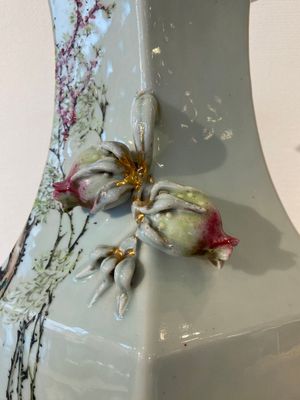 A fine Chinese hexagonal qianjiang cai vase, signed Ma Qingyun 馬慶雲, dated 1917 — 照片 5