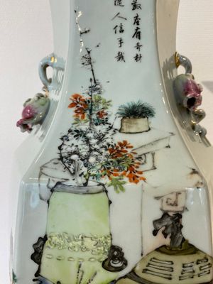 A fine Chinese hexagonal qianjiang cai vase, signed Ma Qingyun 馬慶雲, dated 1917 — 照片 7