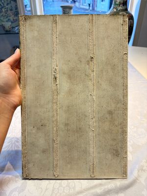 A fine Chinese iron-red and grisaille 'Luohan' plaque, signed Wang Bu 王步, 20th C. — 照片 8