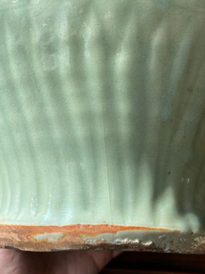 A fine Chinese Longquan celadon vase with floral design, Ming — 照片 18