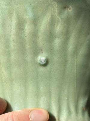 A fine Chinese Longquan celadon vase with floral design, Ming — 照片 19