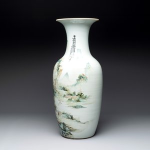 A fine Chinese qianjiang cai vase, signed Wang Yeting 汪野亭, Nan Chang Guang Hua 南昌光華 mark, dated 1931 — photo 2