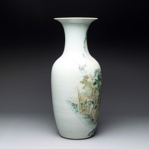A fine Chinese qianjiang cai vase, signed Wang Yeting 汪野亭, Nan Chang Guang Hua 南昌光華 mark, dated 1931 — photo 3