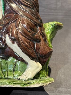 A fine Chinese sancai-glazed figure of a Luohan, Qianlong — foto 8