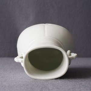 A fine Chinese translucent semi-eggshell white-glazed 'hu' vase, Yongzheng mark and of the period — photo 11
