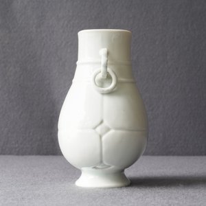 A fine Chinese translucent semi-eggshell white-glazed 'hu' vase, Yongzheng mark and of the period — photo 10