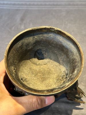 A fine Chinese tripod 'elephant' censer and cover, Ming — 照片 13