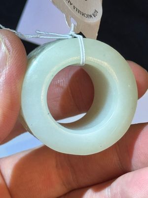 A fine Chinese white jade inscribed archer ring, Zigang 子岡 mark, 18th C. — 照片 22
