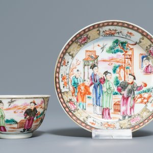 A fine collection of Chinese blue and white and famille rose porcelain wares, Kangxi/Qianlong — photo 3