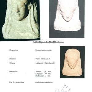 A fine collection of terracotta busts and two sculptures of the goddess Venus, Italy, 6th C. B.C./2nd C. — 照片 4