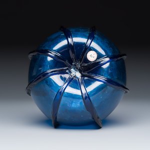 A fine Dutch blue-tinted glass serving bottle — photo 6