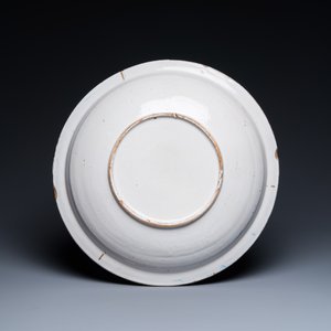 A fine Dutch Delft blue and white biblical subject dish, 3rd quarter 17th C. — 照片 2