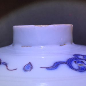 A fine Dutch Delft blue, white and manganese chinoiserie 'elephant' vase, 2nd half 17th C. — 照片 7