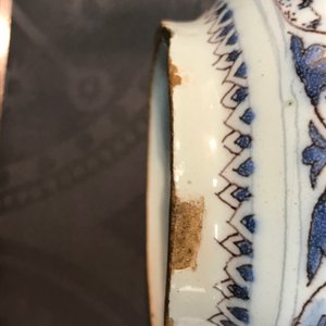 A fine Dutch Delft blue, white and manganese chinoiserie vase, 17th C. — 照片 13