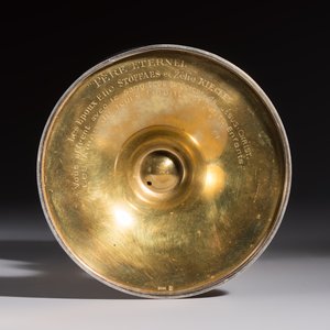 A fine French gilt silver Gothic Revival chalice with a reticulated crown of thorns, late 19/early 20th C. — photo 7