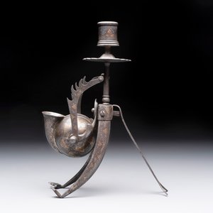 A fine gold and silver-inlaid Indo-Persian damascened koftgari steel scribe’s set, India, 19th C. — 照片 2