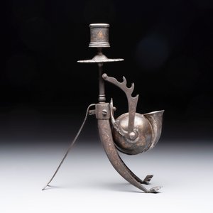 A fine gold and silver-inlaid Indo-Persian damascened koftgari steel scribe’s set, India, 19th C. — 照片 4