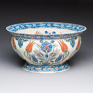 A fine Iznik-style footed bowl, Samson, Paris, 19th C. — photo 1