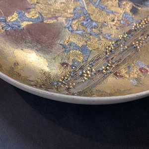 A fine Japanese Satsuma 'warrior' dish, Meiji, 19th C. — 照片 7