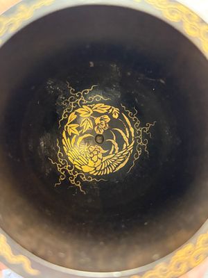 A fine Japanese Shibayama gilt-lacquer zitan cup, signed Dainippon Tokyo Seimusai 生霧齋 mark, Meiji, 19th C. — 照片 7
