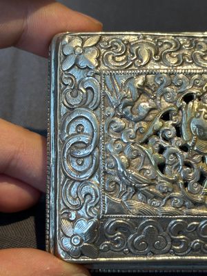 A fine Mongolian parcel-gilt silver 'qilin' box, 18/19th C. — photo 7