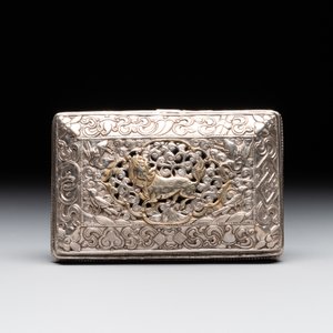 A fine Mongolian parcel-gilt silver 'qilin' box, 18/19th C. — photo 9