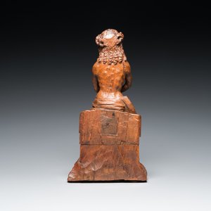 A fine oak sculpture of the Pensive Christ, Brussels, ca. 1500 — 照片 3