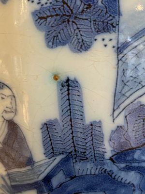 A fine octagonal Dutch Delft blue and white chinoiserie vase, late 17th C. — 照片 10