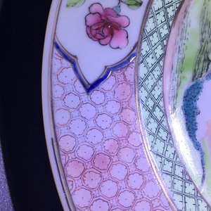 A fine painted Chinese famille rose plate with a lady and a goat, Yongzheng — 照片 4