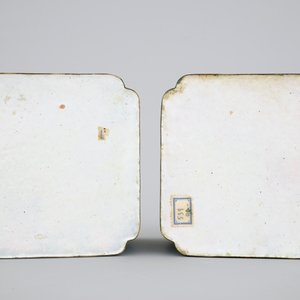 A fine pair of Canton enamel ink wells, 19th C. — foto 3