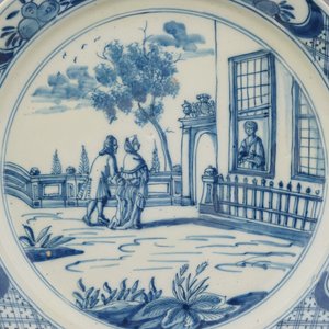 A fine pair of Dutch Delft blue and white plates, 18th C. — 照片 3