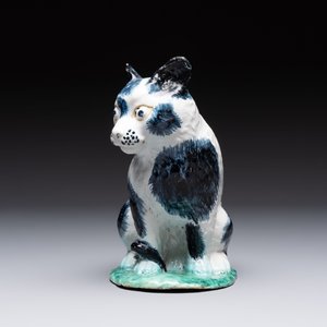 A fine polychrome Brussels faience model of a cat, 18th C. — photo 3