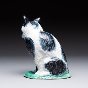 A fine polychrome Brussels faience model of a cat, 18th C. — photo 4