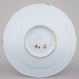 A fine polychrome Savona landscape plate, 18th C. — photo 2