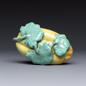 A fine polychrome Schrezheim faience 'Melon' tureen and cover, Germany, 18th C. — 照片 9