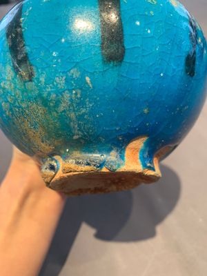 A fine Raqqa turquoise-glazed striped jar, Syria, 13th C. — photo 10