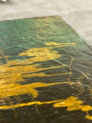 A fine rectangular Chinese lacquered and painted wooden box, signed Fen Yang Fu 汾陽府, dated 1669 — photo 3