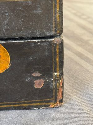 A fine rectangular Chinese lacquered and painted wooden box, signed Fen Yang Fu 汾陽府, dated 1669 — photo 10