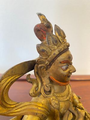 A fine Sino-Tibetan gilt bronze sculpture of Jambhala, 18th C. — 照片 7